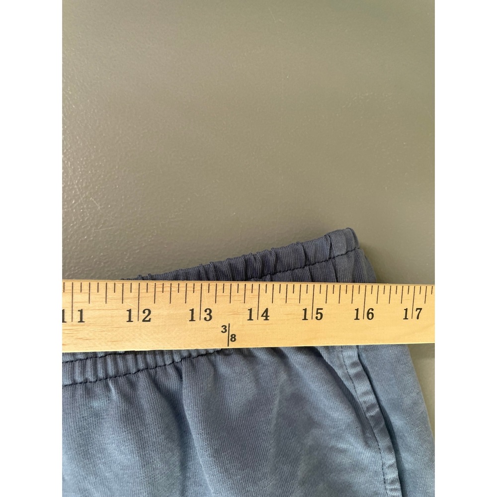 SKIMS Cotton Jersey Shorts Womens Large Blue Relaxed Elastic Waist Pockets - Picture 9 of 10